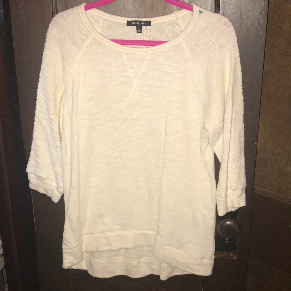 3/4 sweater top
